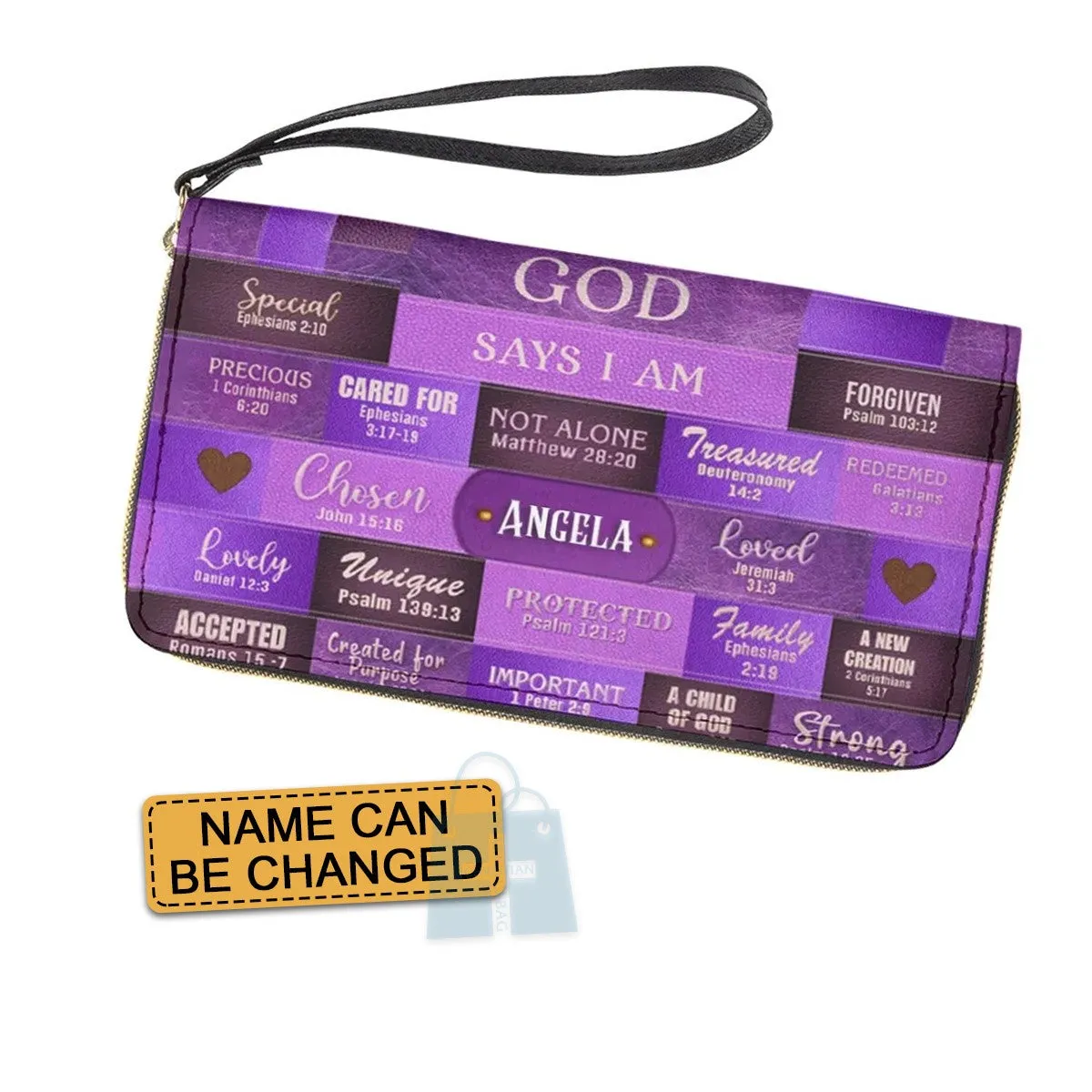 CHRISTIANARTBAG Crossbody Bag with Chain - Personalized Crossbody Bag with Chain - GOD SAYS I AM - CABCBC06300524
