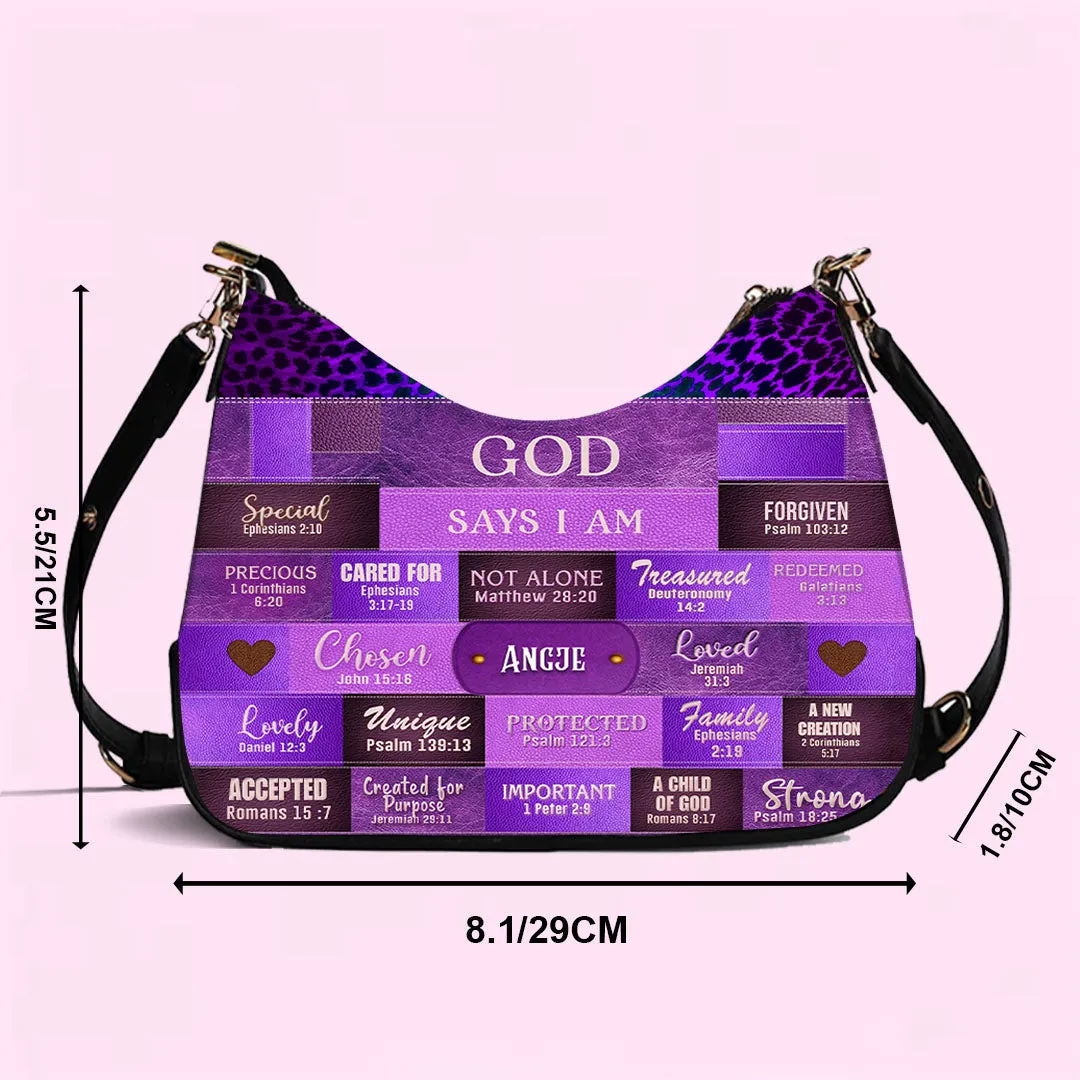 CHRISTIANARTBAG Crossbody Bag with Chain - Personalized Crossbody Bag with Chain - GOD SAYS I AM - CABCBC06300524