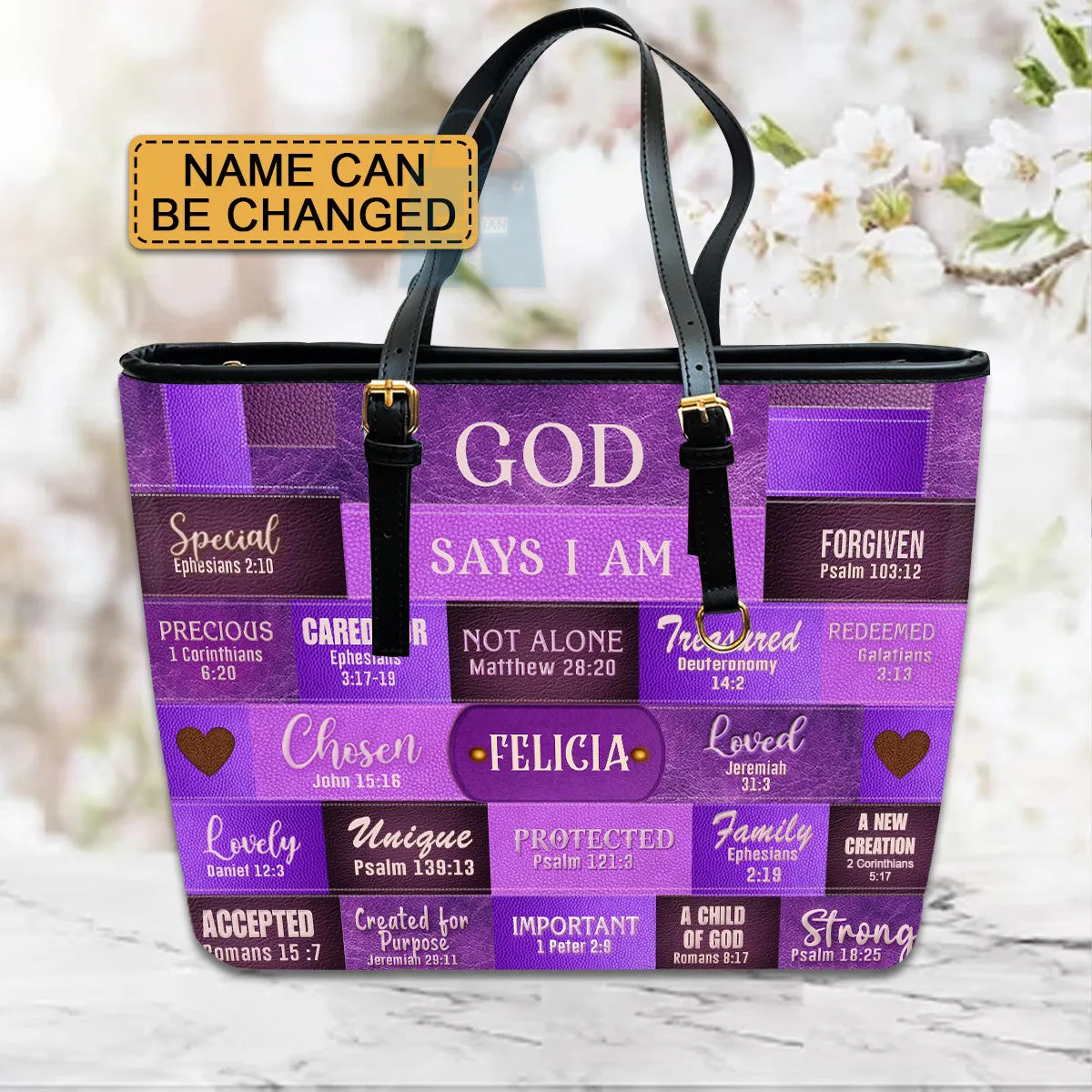 CHRISTIANARTBAG Crossbody Bag with Chain - Personalized Crossbody Bag with Chain - GOD SAYS I AM - CABCBC06300524