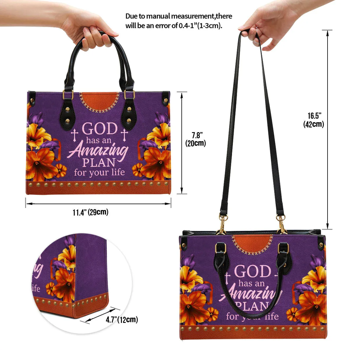Christianartbag Handbag, God Has An Amazing Plan For Your Life, Personalized Gifts, Gifts for Women, Christmas Gift.