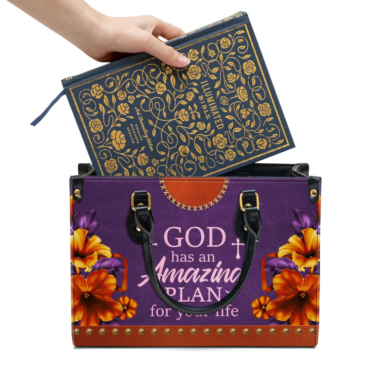 Christianartbag Handbag, God Has An Amazing Plan For Your Life, Personalized Gifts, Gifts for Women, Christmas Gift.
