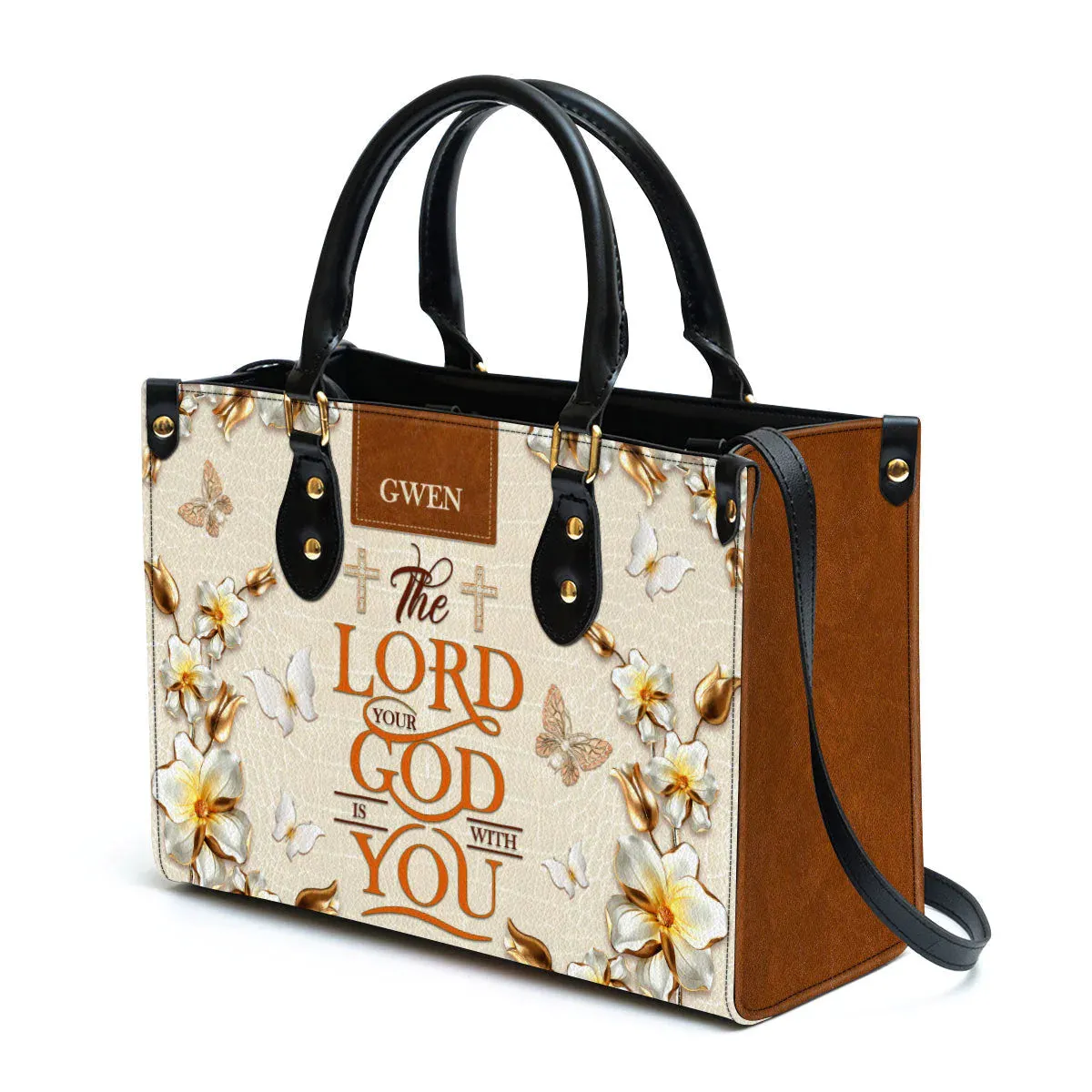 Christianartbag Handbag, The Lord Your God Is With You Awesome, Personalized Gifts, Gifts for Women, Christmas Gift.