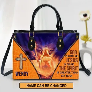 Christianartbag Handbag, The Spirit Is Greater Than My Fear, Personalized Gifts, Gifts for Women, Christmas Gift.