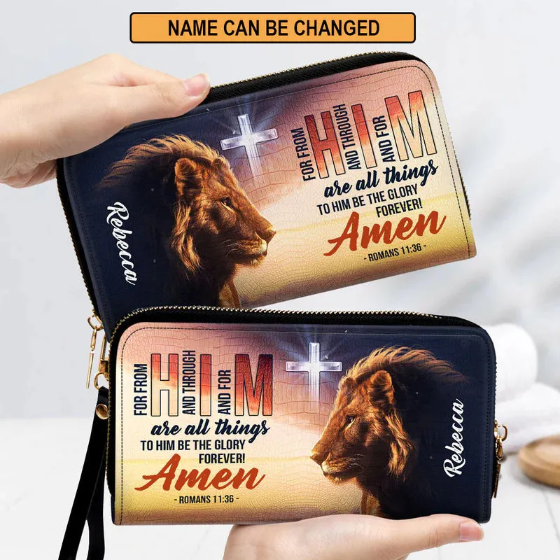 Christianartbag Handbag, To Him Be The Glory Forever, Personalized Gifts, Gifts for Women, Christmas Gift.