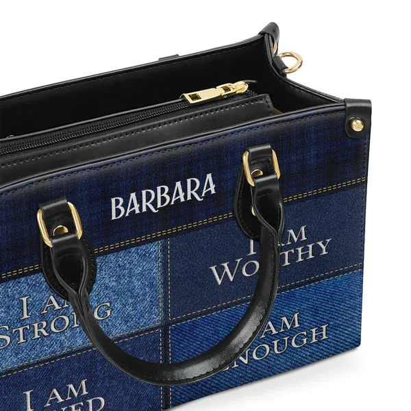 Christianartbag Handbags, I Am Strong, I Am Worthy, Personalized Bags, Gifts for Women, Christmas Gift, CABLTB02290723.