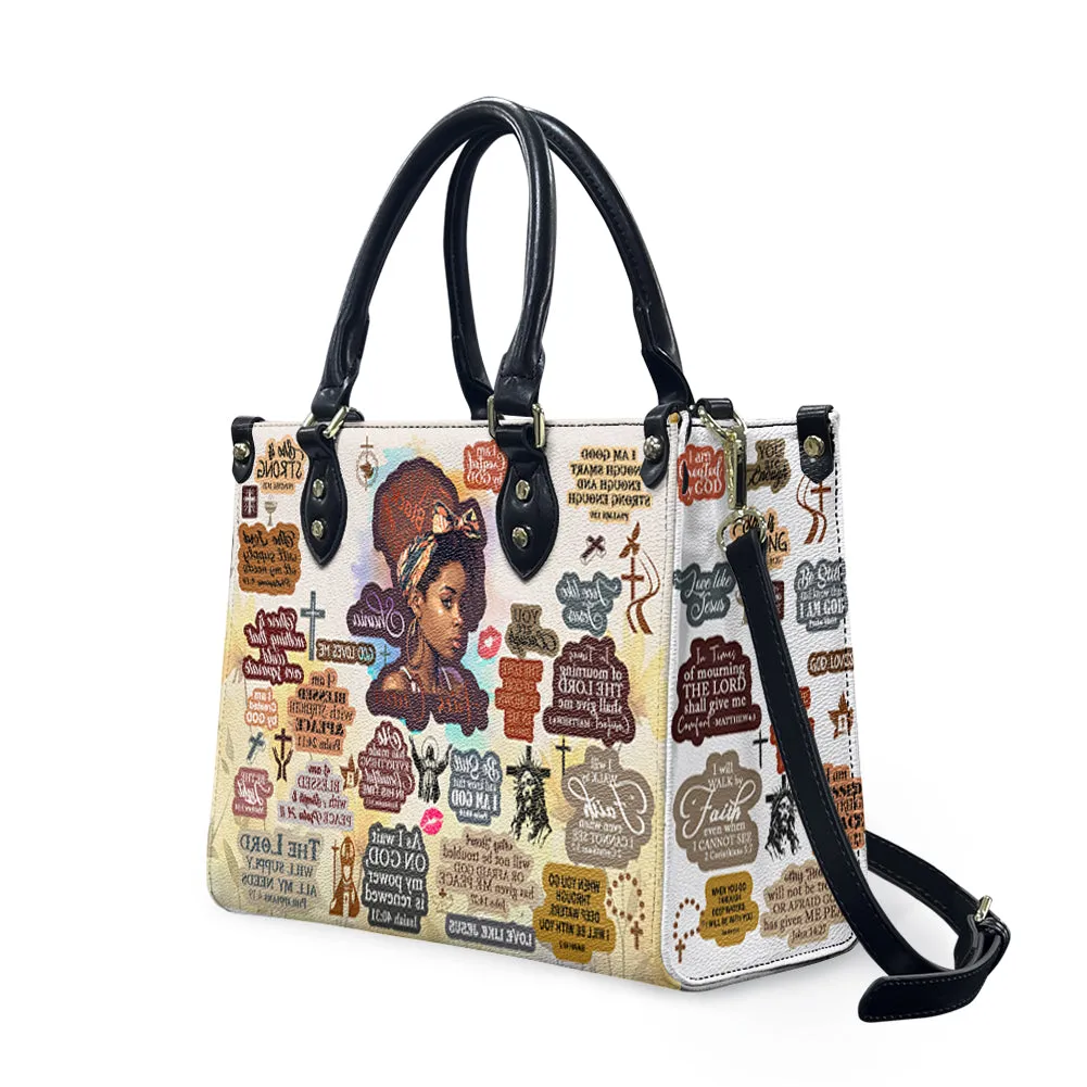 Christianartbag Handbags, Personalized Designs with Women of Color, Bible Verses, and Zodiac Signs – Add Your Name for a Unique Touch, Handbag Design, Black Women Leather Handbag, Gifts for Women, CABLTB01191223.