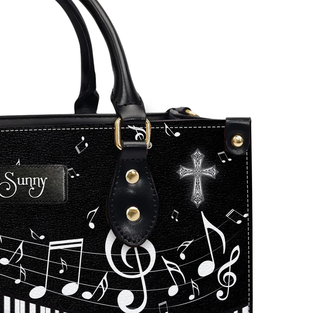 Christianartbag Handbags, With God on her side, she stands strong Romans 8 31, Handbag Design, Monogram Leather Handbag, Gifts for Women, CABLTB0122225