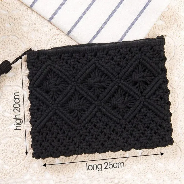 Christianartbag Handmade Bag, Summer & Autumn Round Straw Beach Bag Vintage Handmade Woven Shoulder Bag Raffia circle Rattan bags Bohemian Summer Vacation Casual Bags, CABHMB07141023.