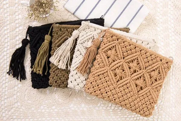 Christianartbag Handmade Bag, Summer & Autumn Round Straw Beach Bag Vintage Handmade Woven Shoulder Bag Raffia circle Rattan bags Bohemian Summer Vacation Casual Bags, CABHMB07141023.