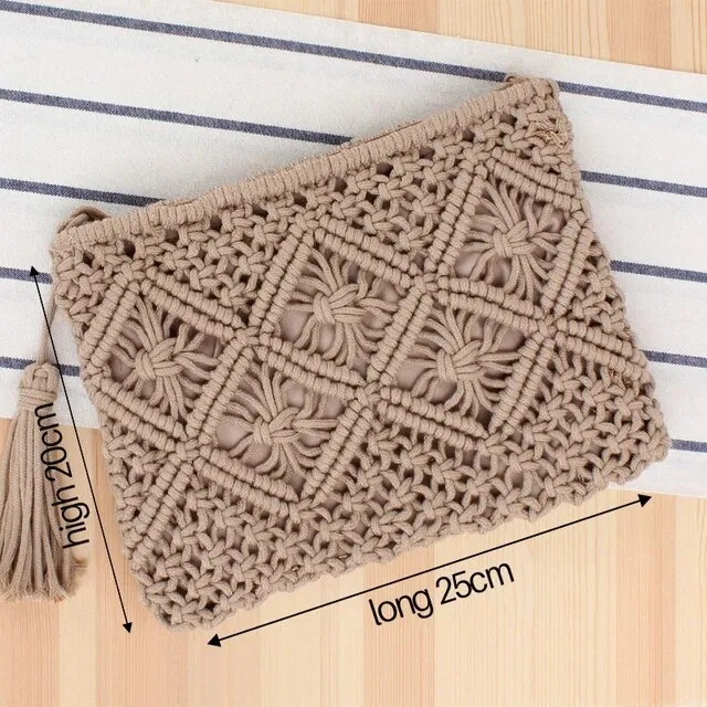 Christianartbag Handmade Bag, Summer & Autumn Round Straw Beach Bag Vintage Handmade Woven Shoulder Bag Raffia circle Rattan bags Bohemian Summer Vacation Casual Bags, CABHMB07141023.