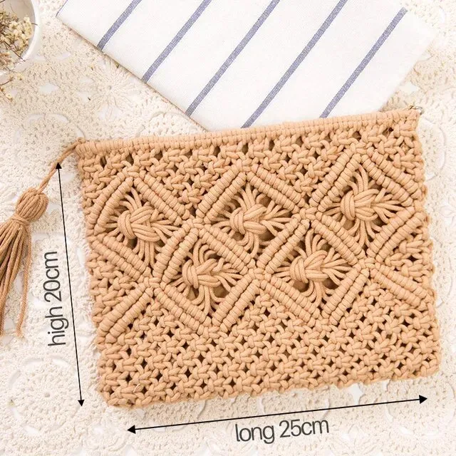 Christianartbag Handmade Bag, Summer & Autumn Round Straw Beach Bag Vintage Handmade Woven Shoulder Bag Raffia circle Rattan bags Bohemian Summer Vacation Casual Bags, CABHMB07141023.