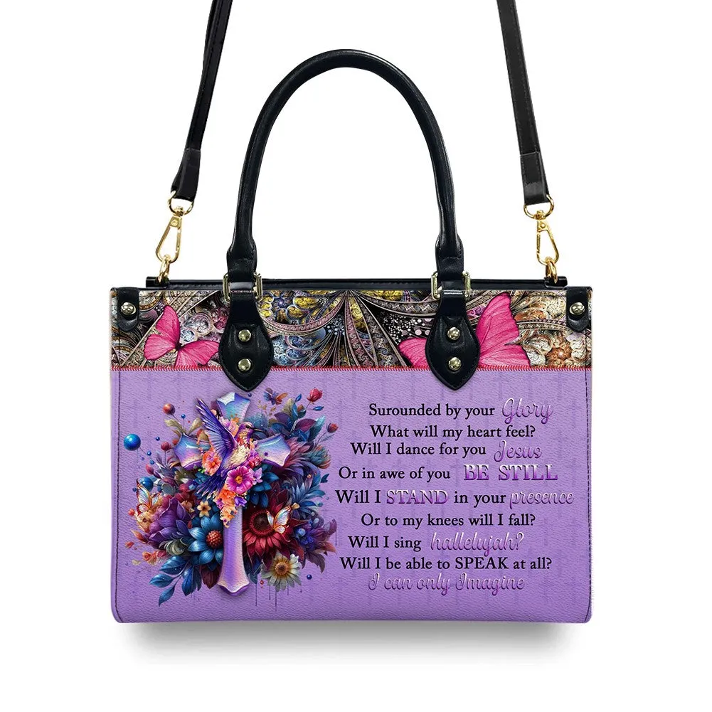 CHRISTIANARTBAG Leather Handbag - Personalized Leather Handbag - Way Maker Miracle Worker - Mini Bag - TOTE Bag.
