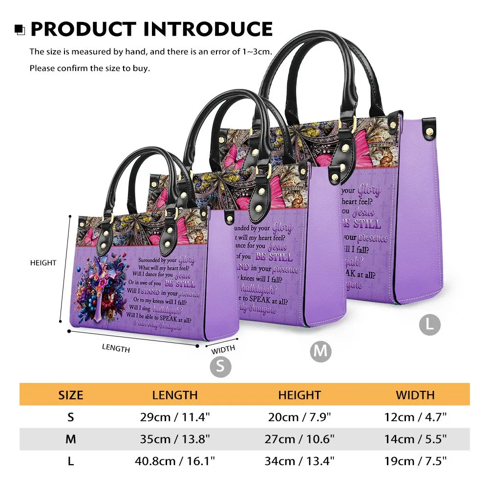 CHRISTIANARTBAG Leather Handbag - Personalized Leather Handbag - Way Maker Miracle Worker - Mini Bag - TOTE Bag.