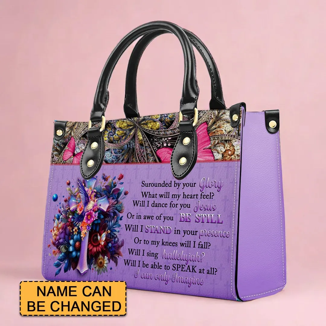 CHRISTIANARTBAG Leather Handbag - Personalized Leather Handbag - Way Maker Miracle Worker - Mini Bag - TOTE Bag.