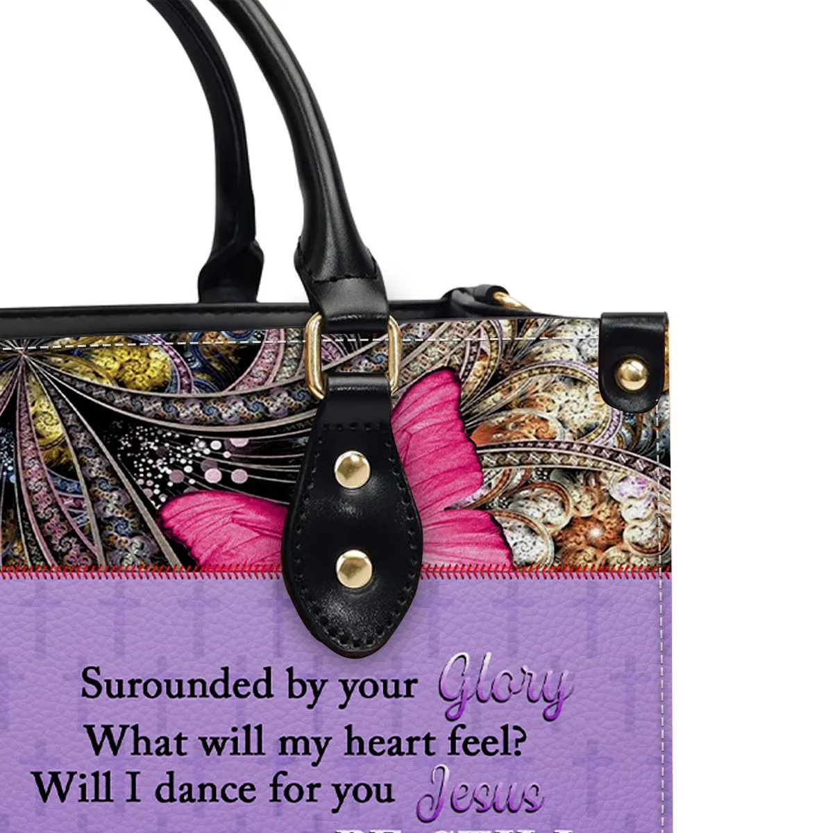 CHRISTIANARTBAG Leather Handbag - Personalized Leather Handbag - Way Maker Miracle Worker - Mini Bag - TOTE Bag.