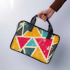 Classic Triangles Laptop Sleeve With Handle