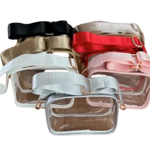 Clear Game Day Shoulder Bag with Strap