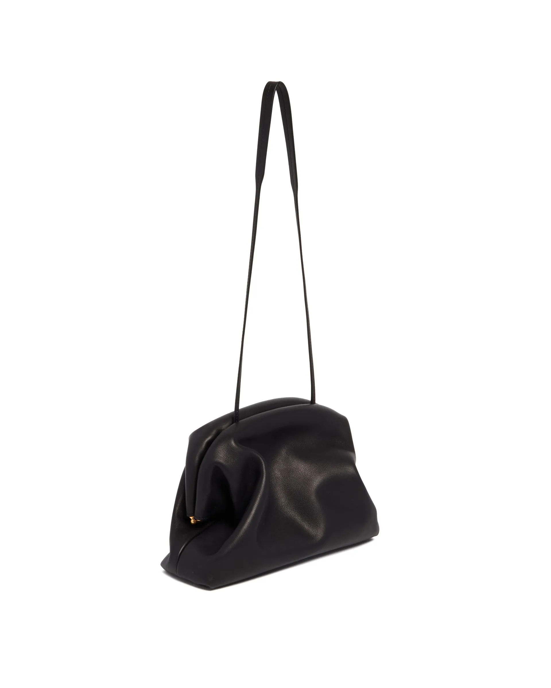 Clutch Mira in Pelle Nera