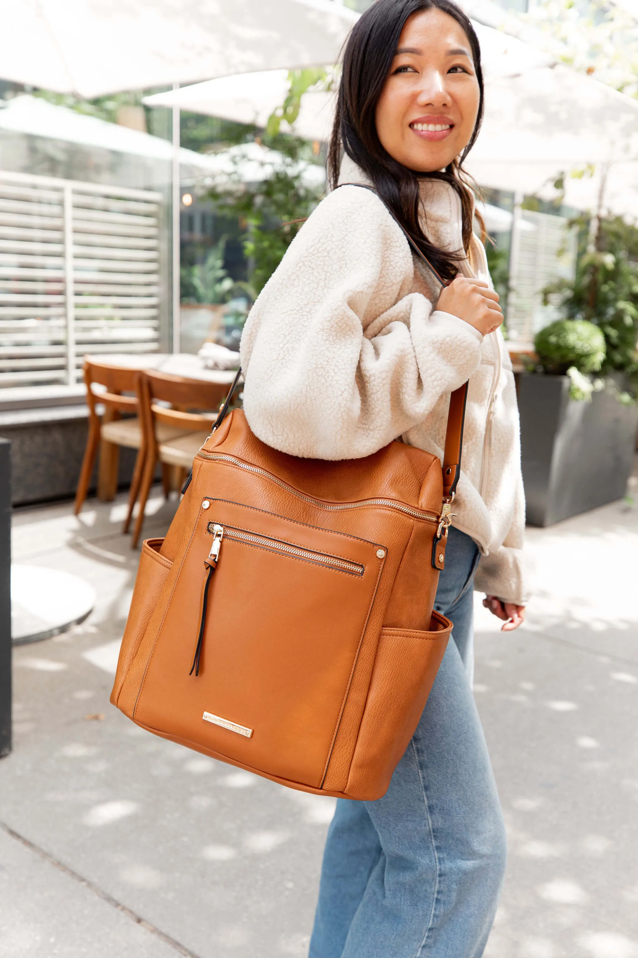 Commuter Backpack Cognac
