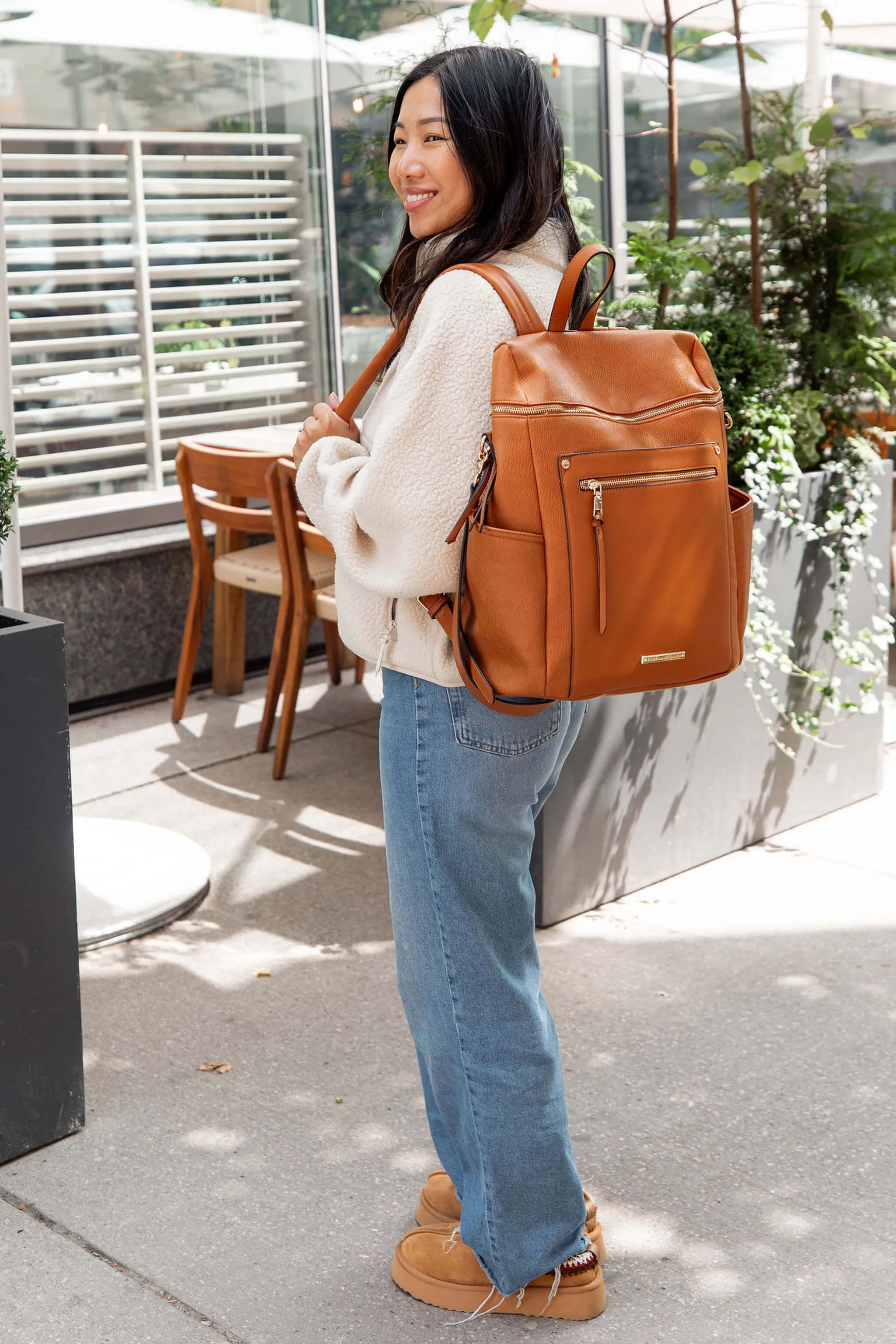 Commuter Backpack Cognac