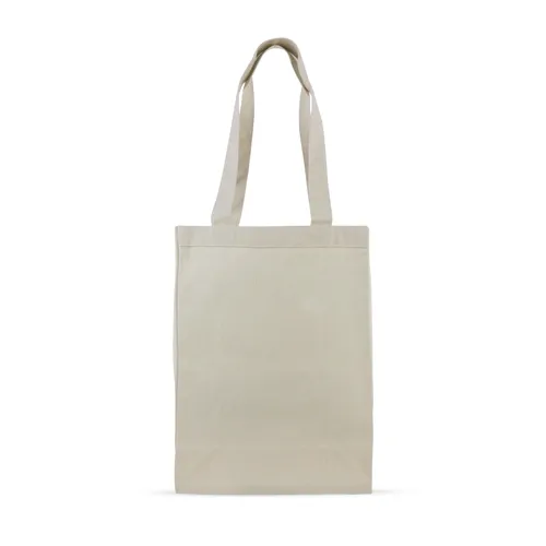 Cotton Canvas Gusset Shopping Bag