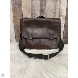 Crossbody Leather By Fossil, Size: Medium