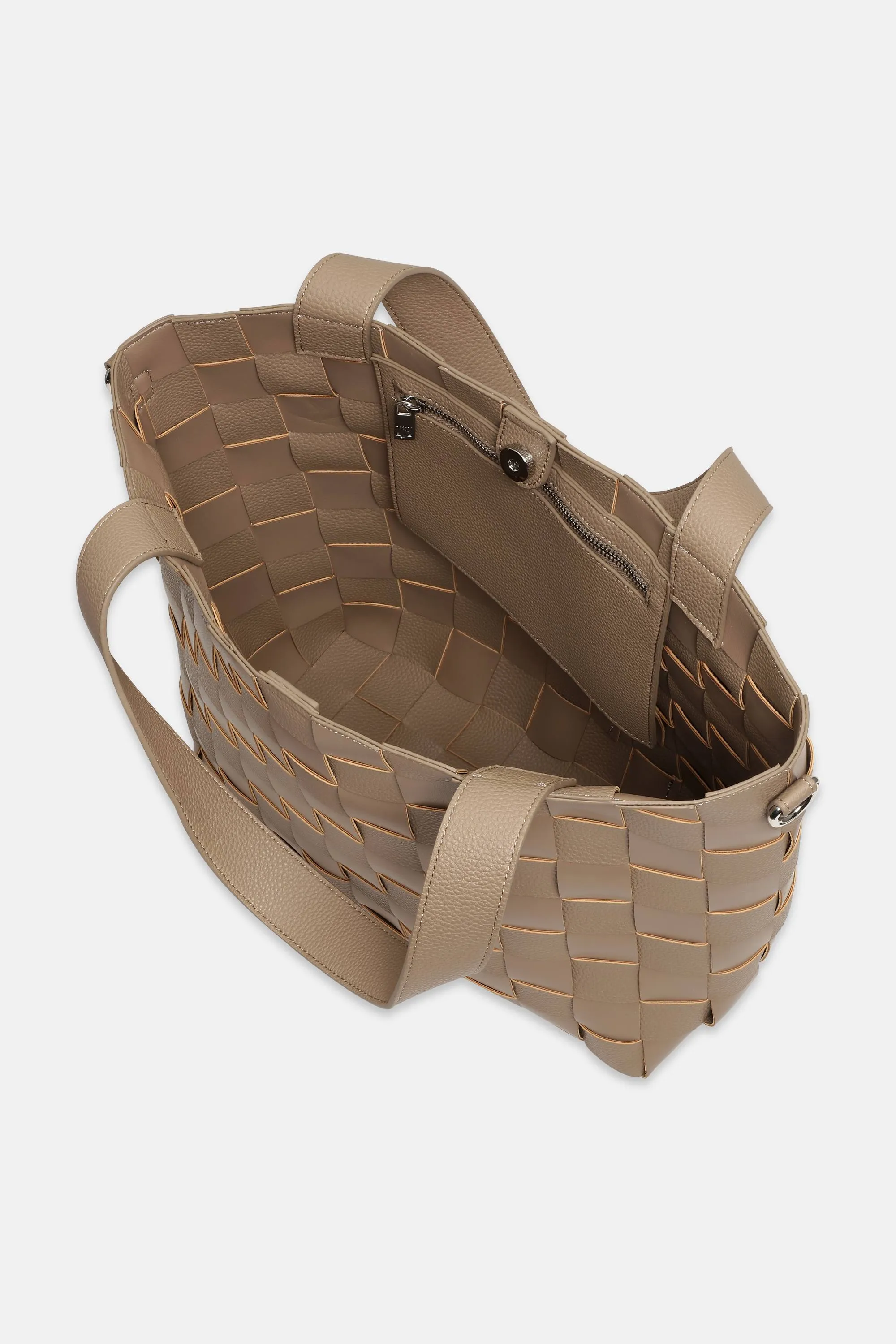 Crossbody Shopper Tasche - Greige