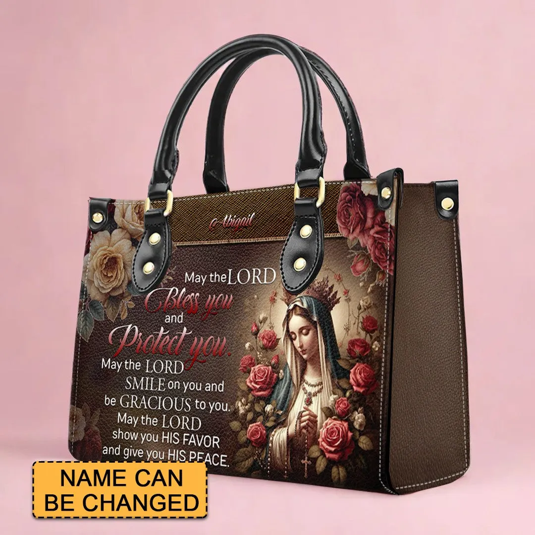 Custom Engraved Leather Handbag - Elegance & Faith Combined - CHRISTIANARTBAG CABLTHB01070424.