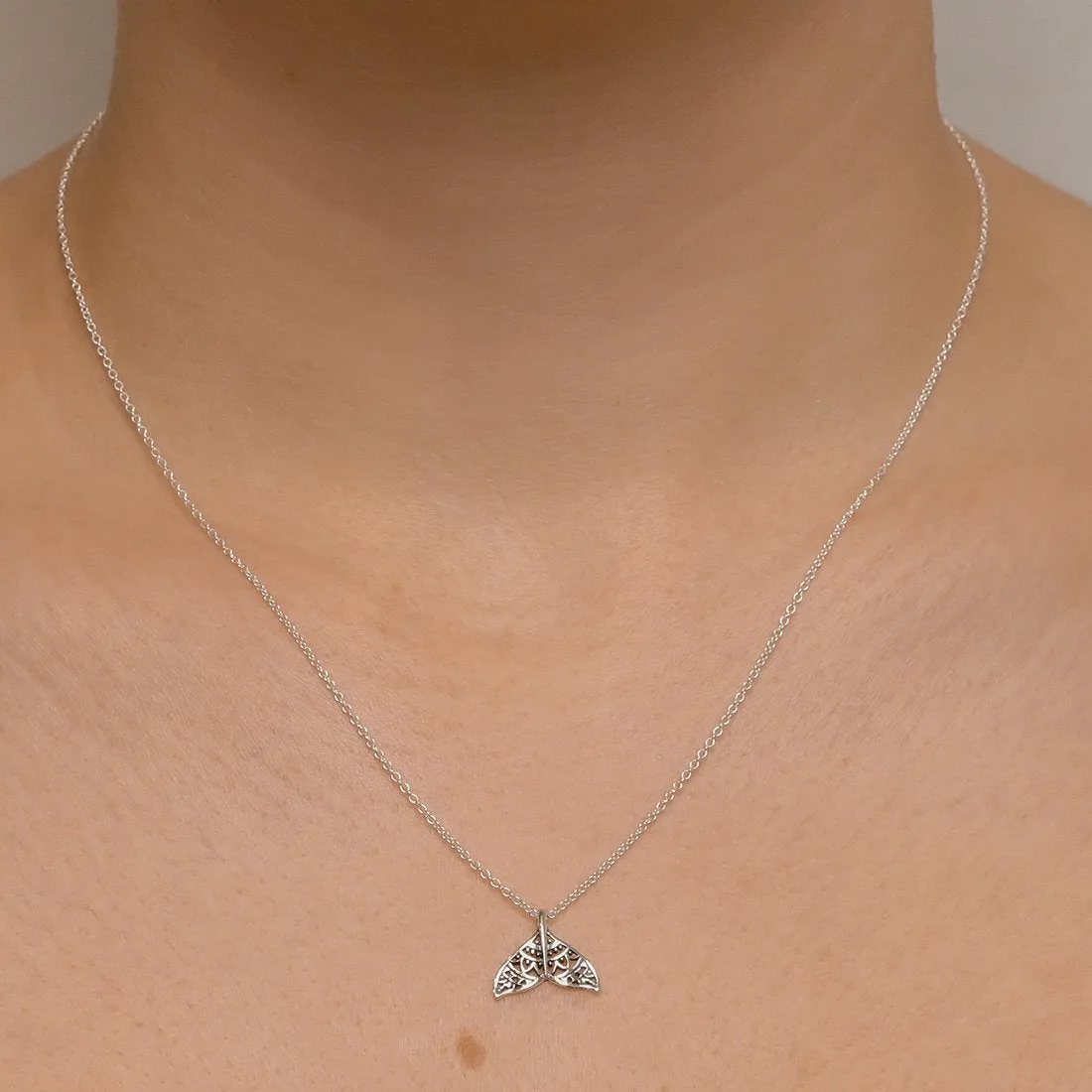 Dainty Dolphin Mandala Necklace