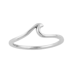 Dainty Ocean Ripple Ring