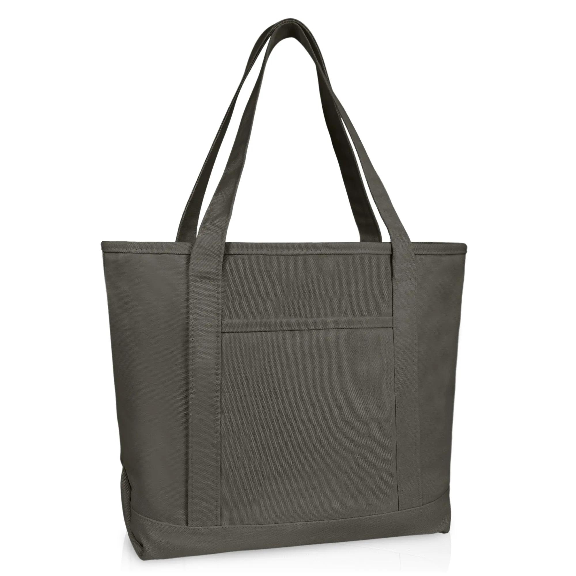 Dalix  20" Solid Color Soft Canvas Tote Bag