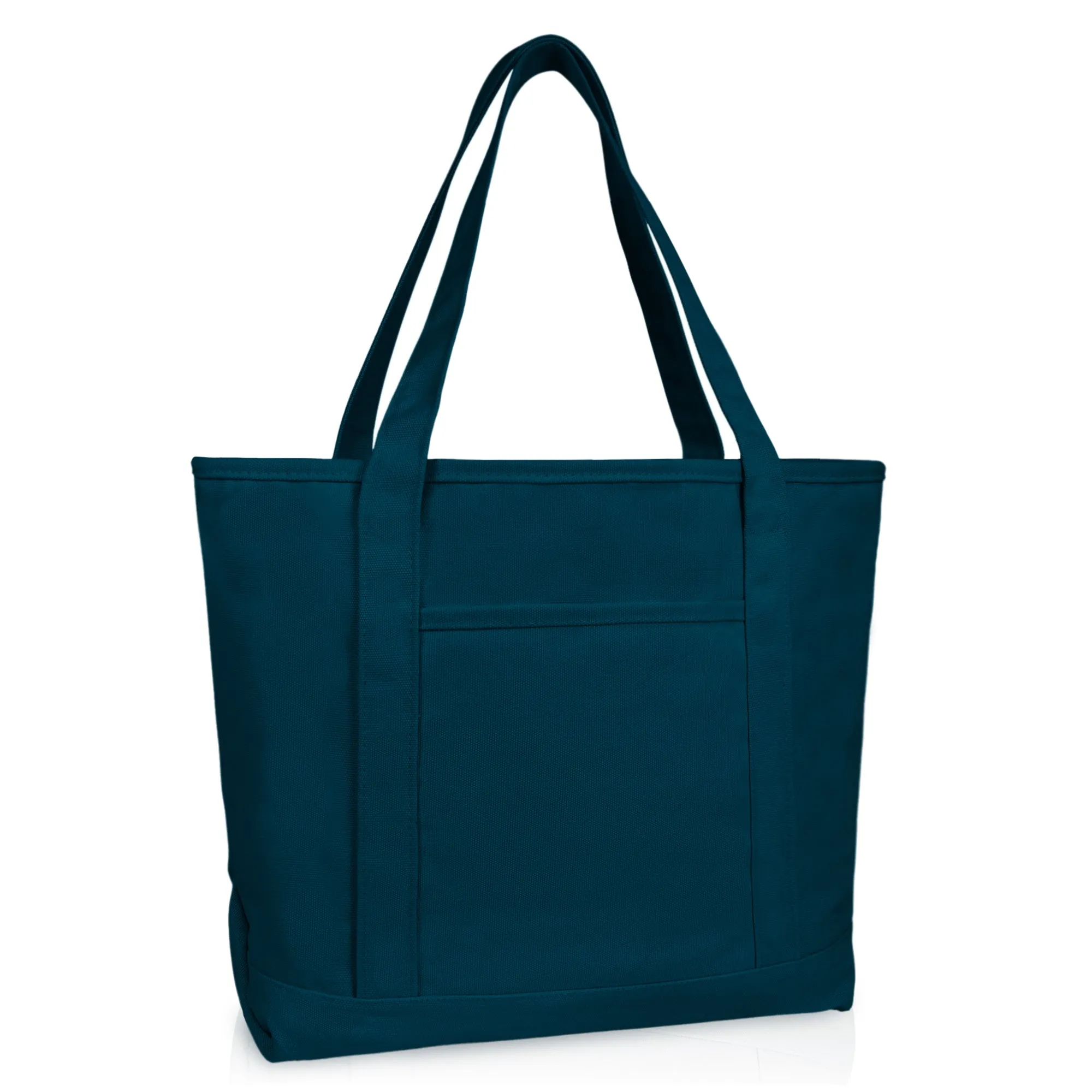 Dalix  20" Solid Color Soft Canvas Tote Bag