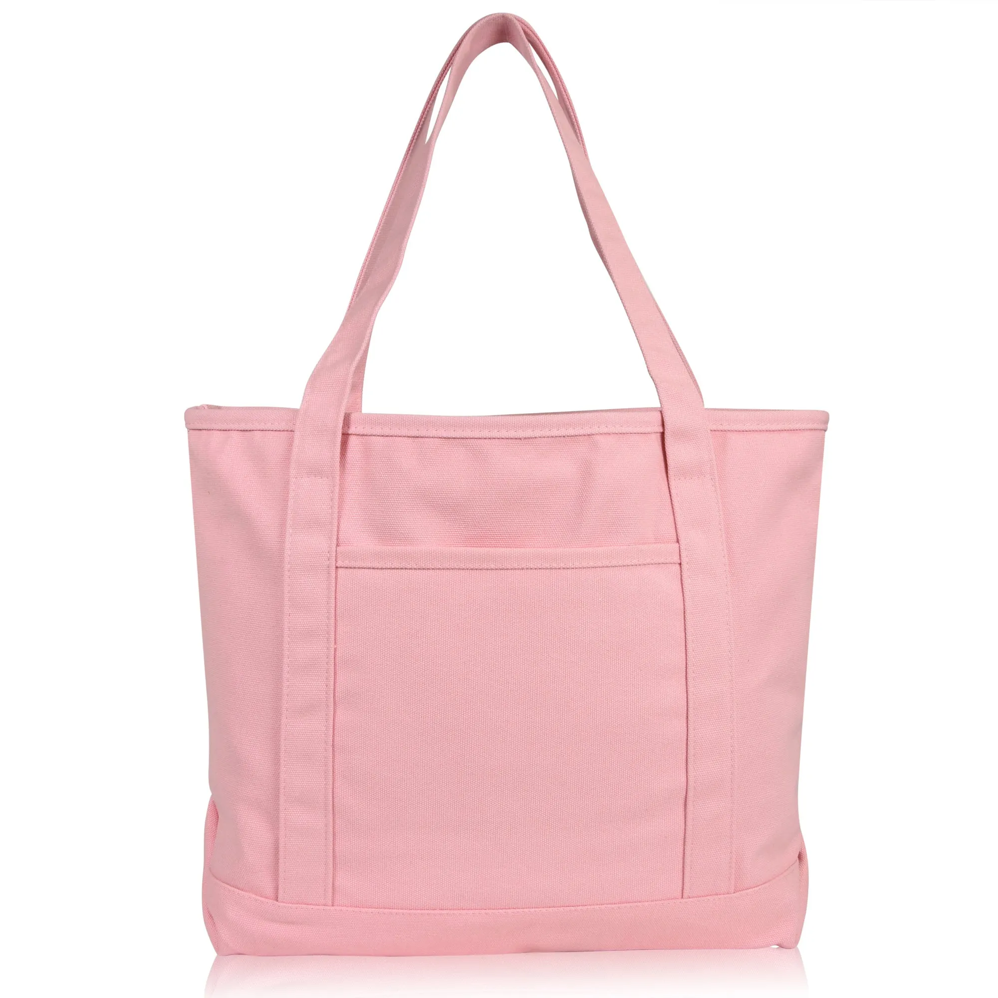 Dalix  20" Solid Color Soft Canvas Tote Bag
