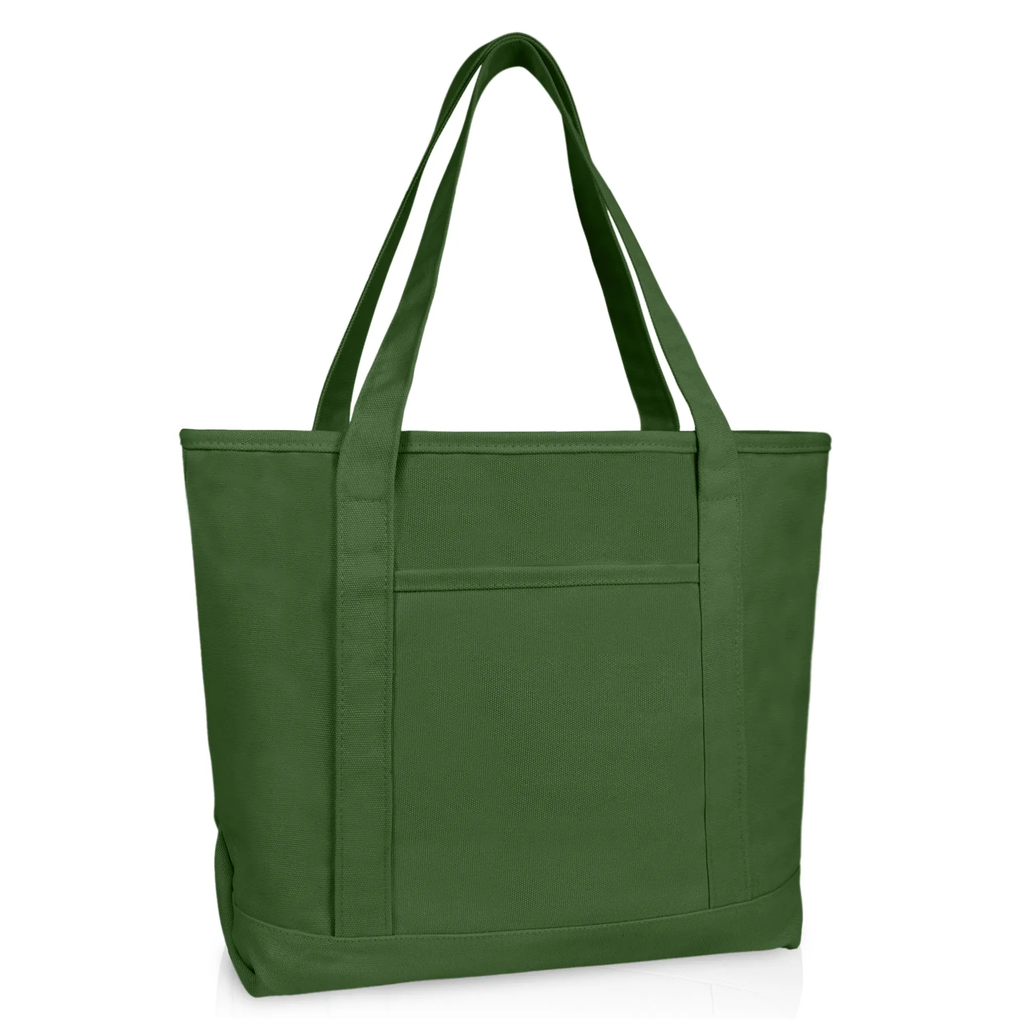 Dalix  20" Solid Color Soft Canvas Tote Bag
