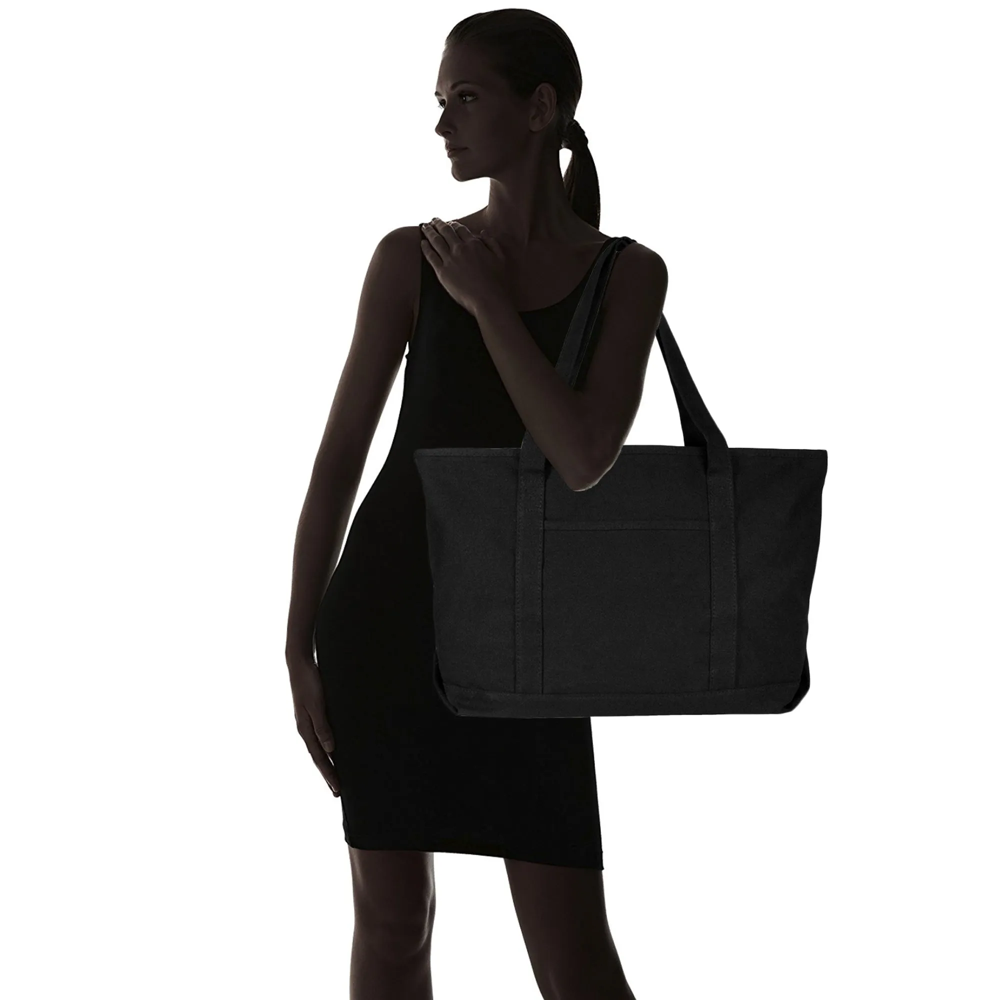 Dalix 23" Deluxe Soft Canvas Tote Bag