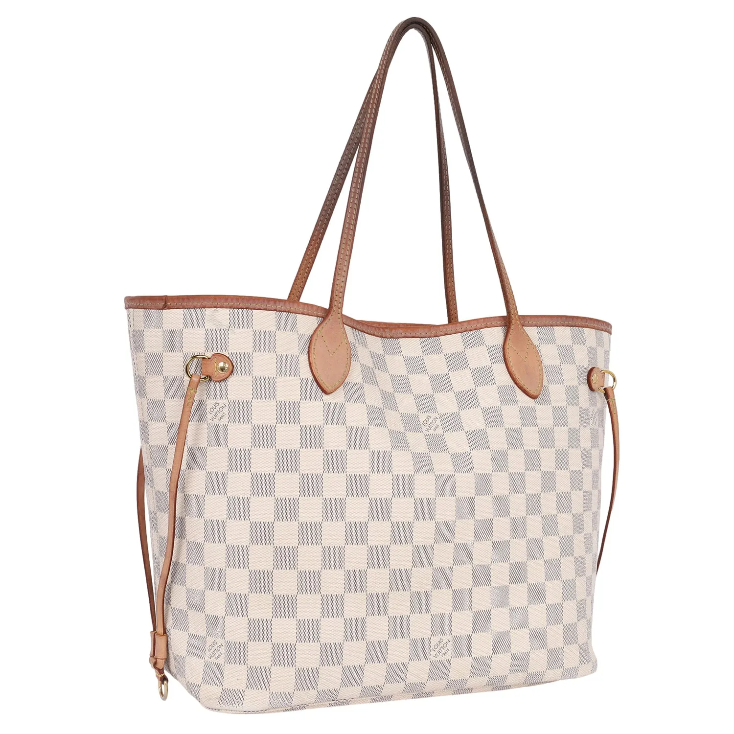 Damier Azur Canvas Neverfull MM Tote