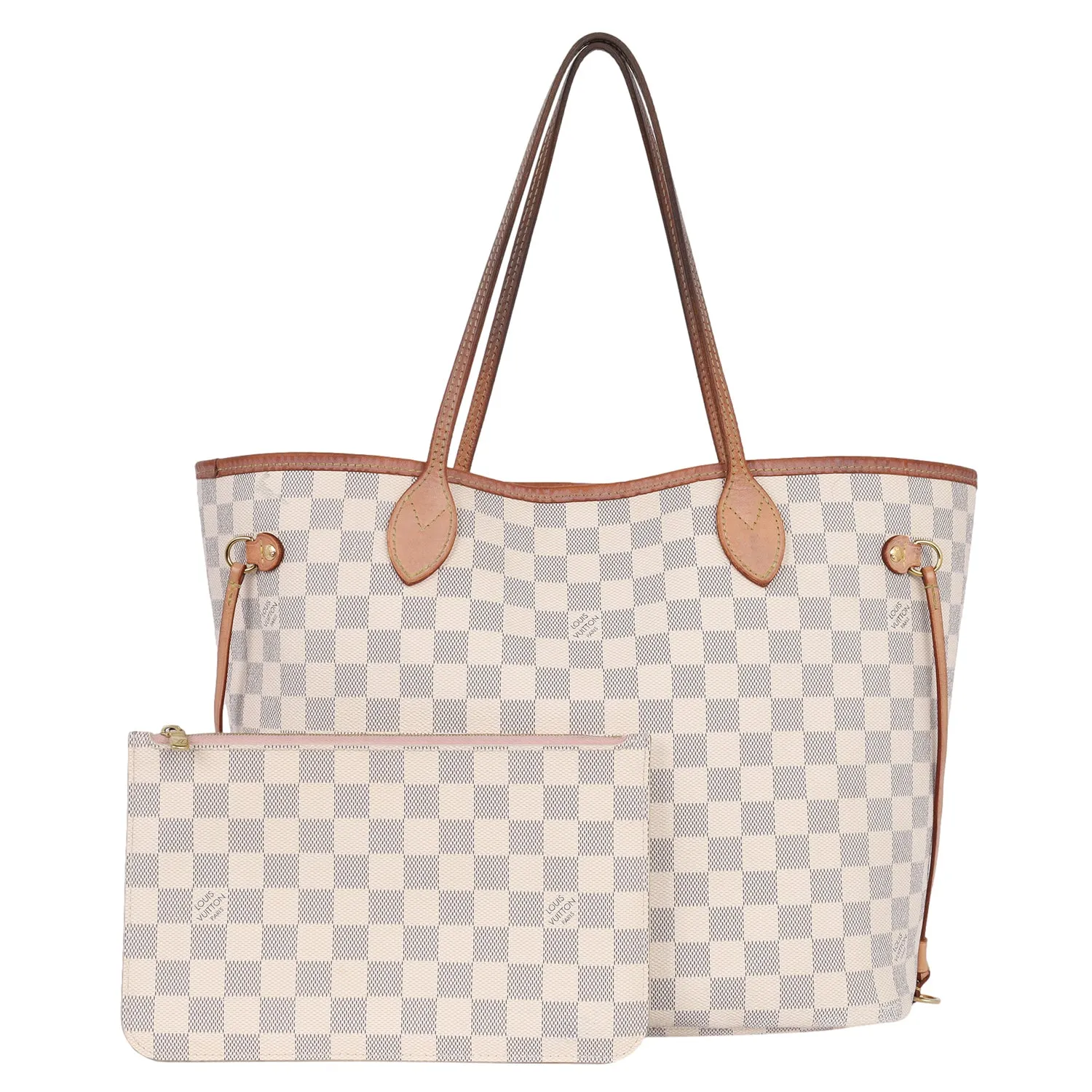 Damier Azur Canvas Neverfull MM Tote
