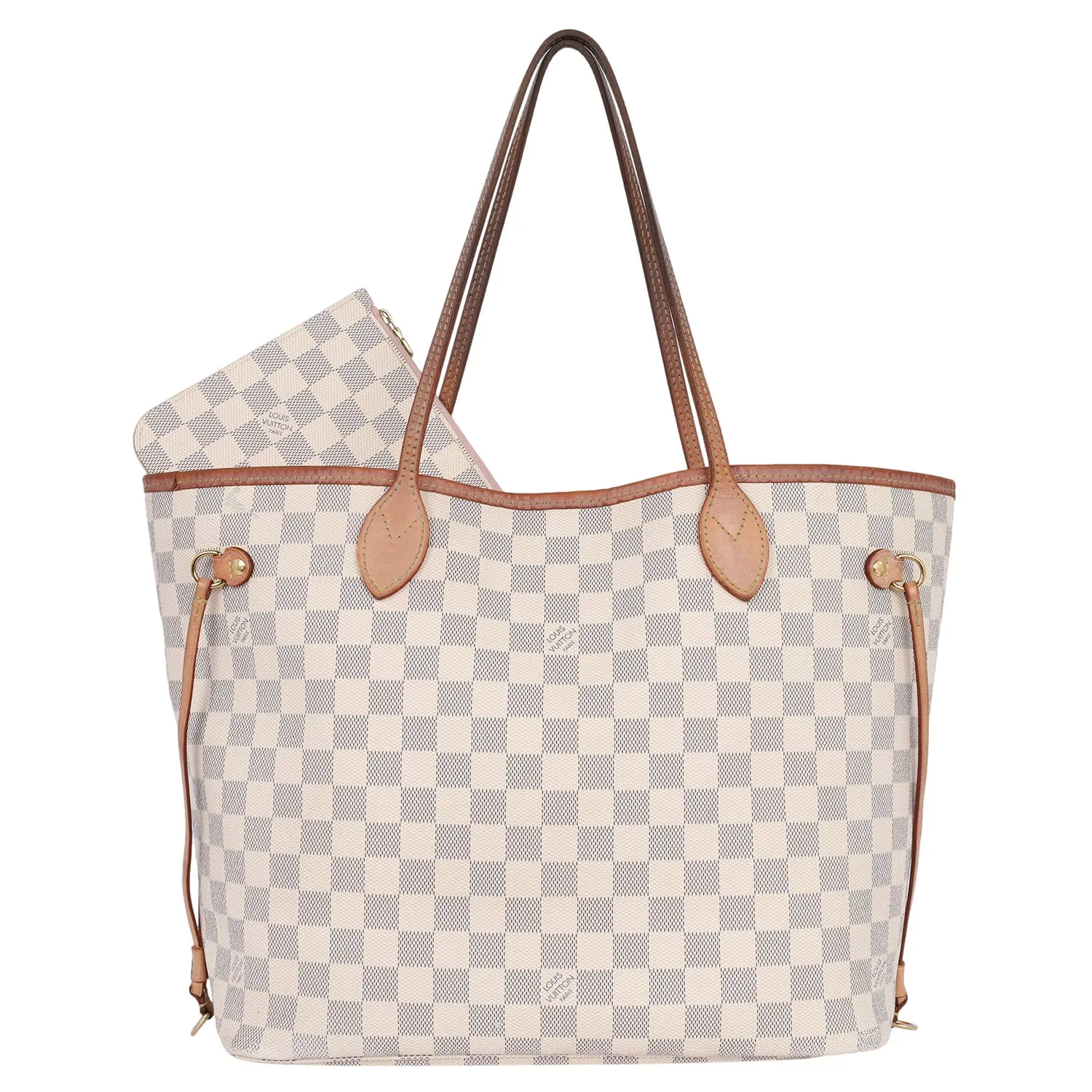 Damier Azur Canvas Neverfull MM Tote