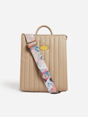 Danai Vegan Leather Backpack | Beige