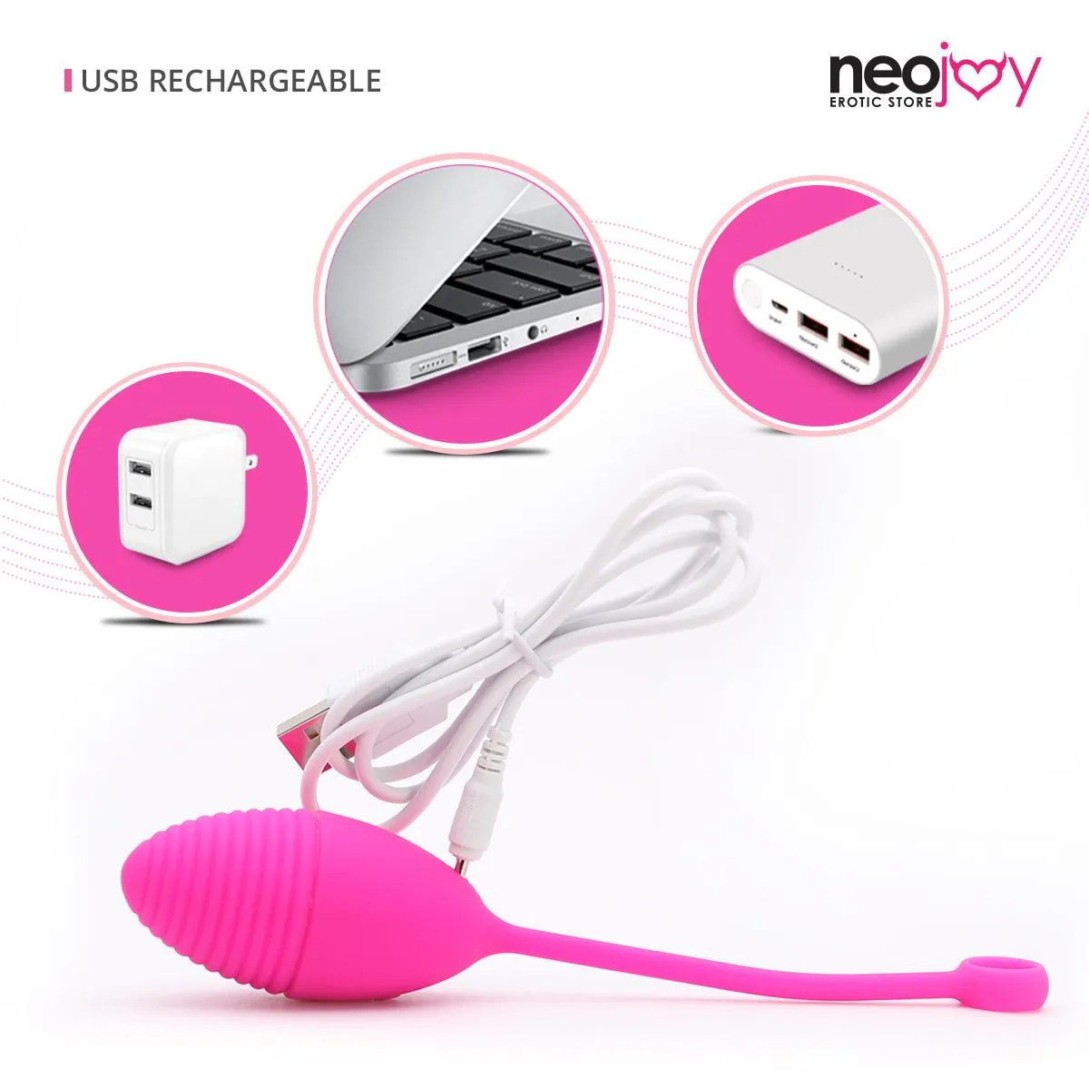 Dancing Fairy Egg Pink - Silicone - 18cm - Pink