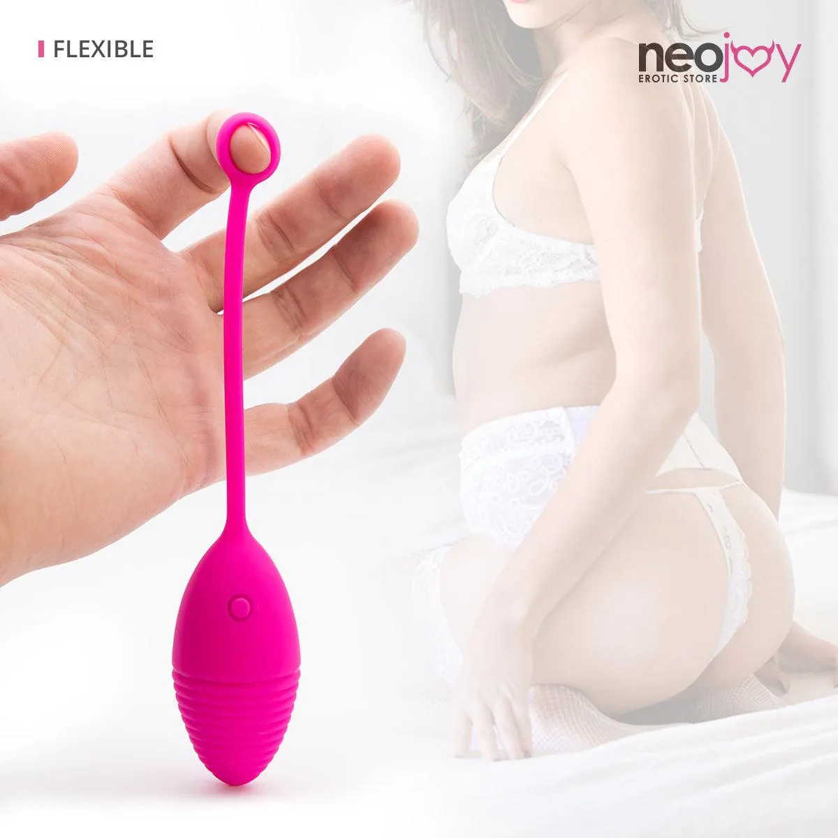 Dancing Fairy Egg Pink - Silicone - 18cm - Pink