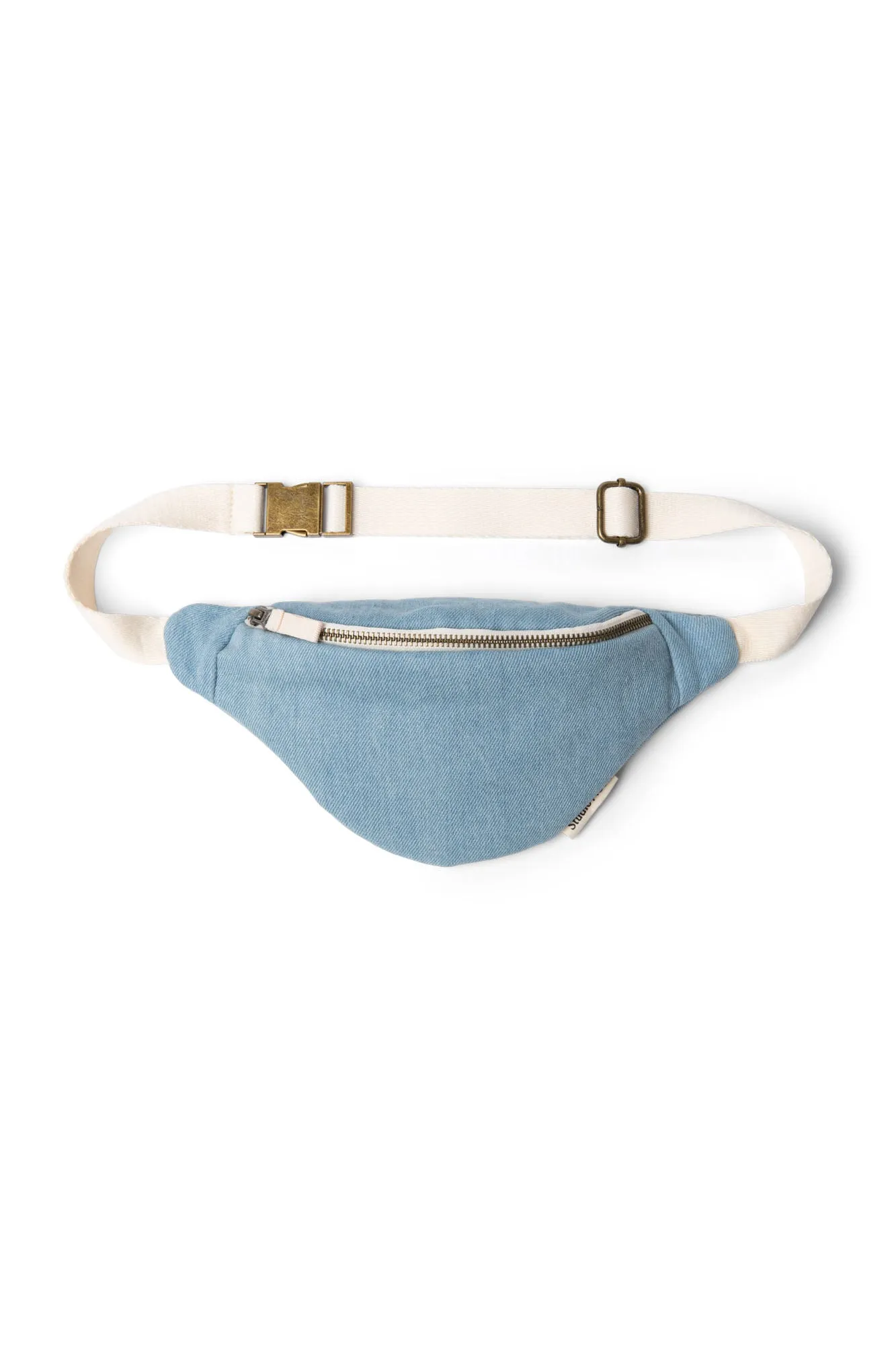 Denim Solid Mini Fanny Pack