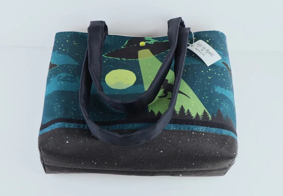 Dinosaur Abduction Shoulder Bag Purse