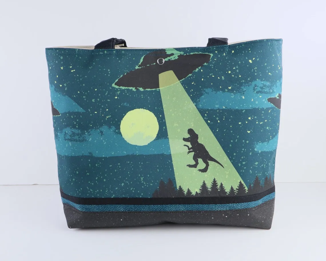 Dinosaur Abduction Shoulder Bag Purse