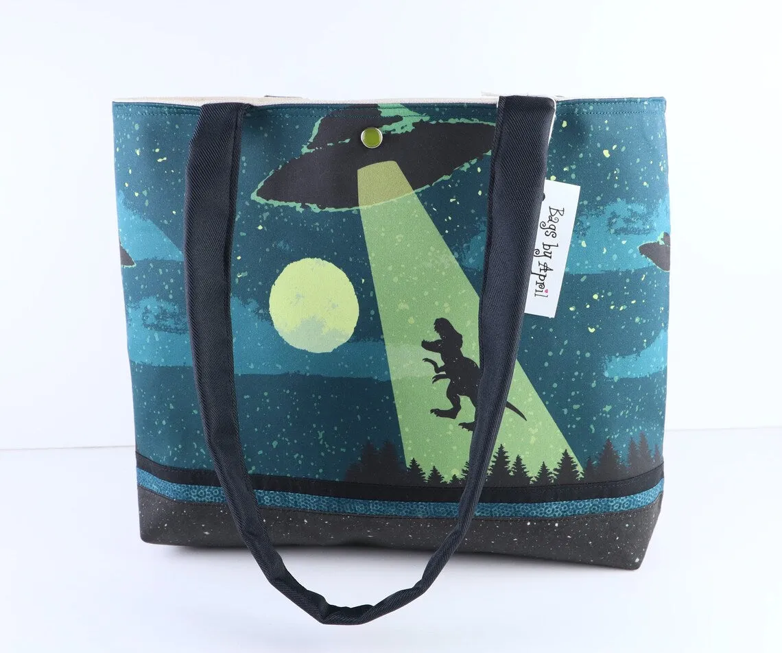 Dinosaur Abduction Shoulder Bag Purse