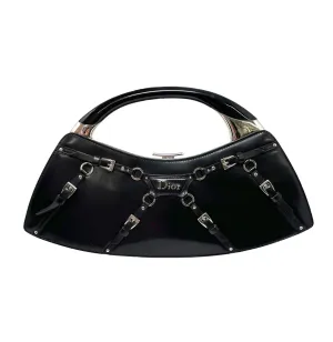Dior Black Bondage Clutch