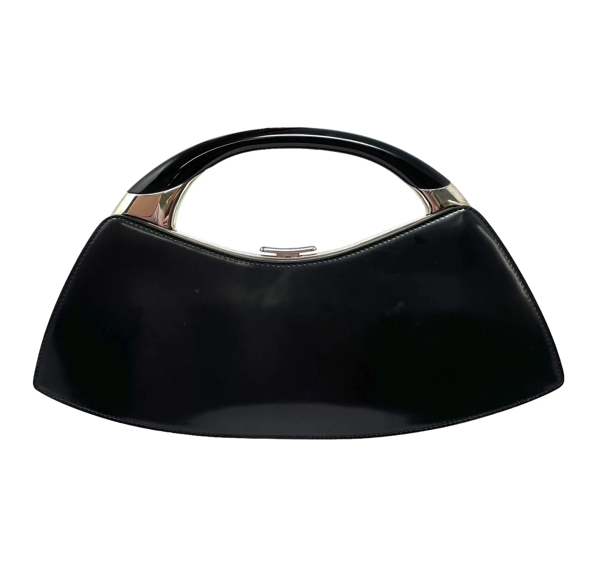Dior Black Bondage Clutch