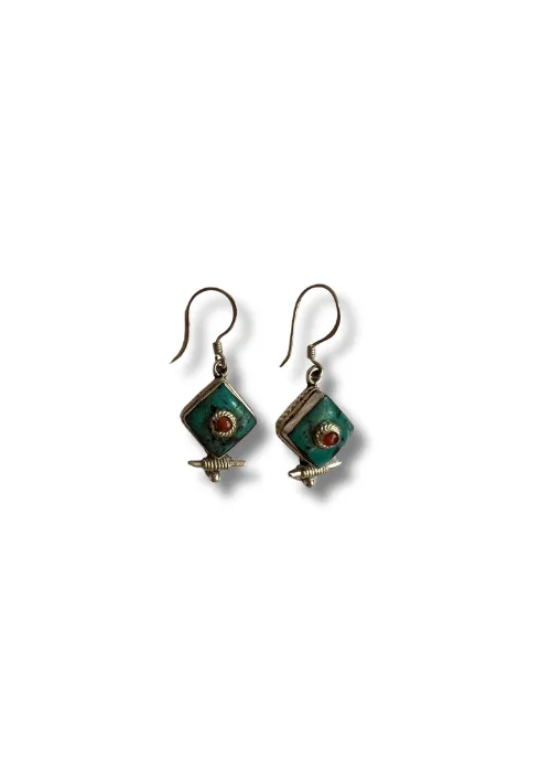 Dolma Drop // Turquoise Sterling Silver