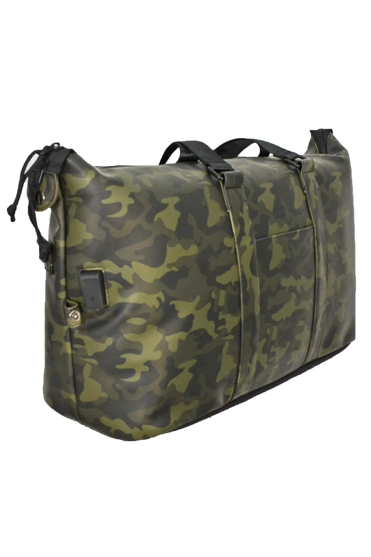 Duchamp Rubberized Duffle Bag with Luggage Tag