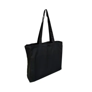 ECV-14-ORGANIC Black Canvas Tote Bag with Gusset